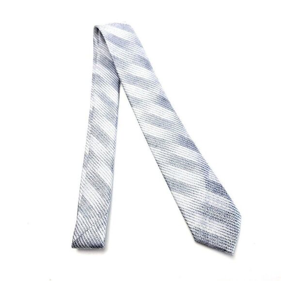 Stacy Adams Microfiber Gray Striped Gradient Skinny - Picture 6 of 6
